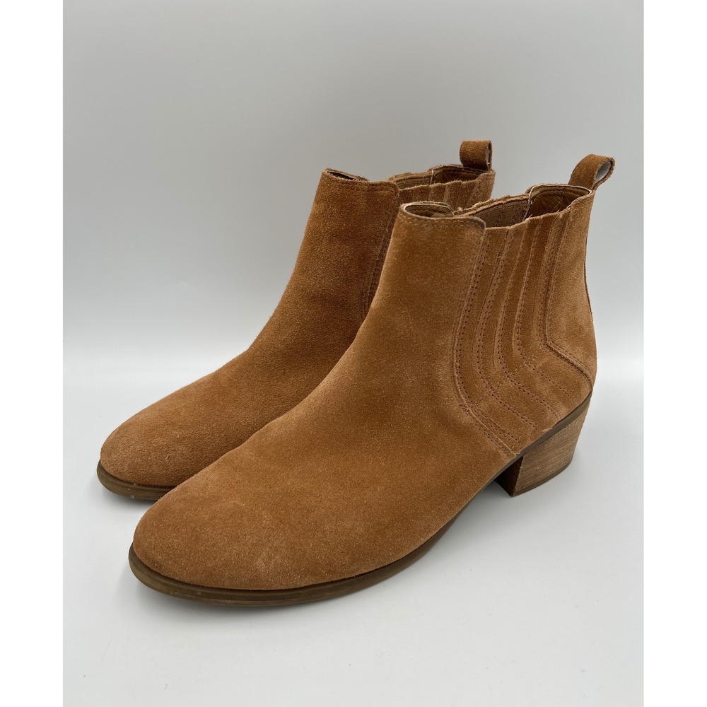 Franco Fortini Darcie Tan Suede Ankle Boots Women's 11 Western Booties
